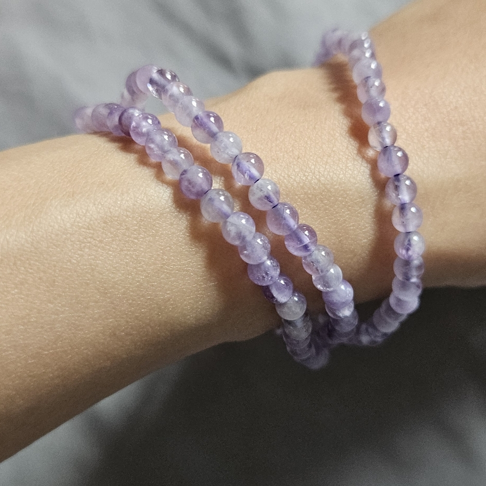 Elegant Purple crystal Beaded Bracelet layers